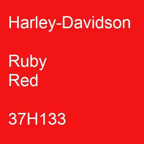 Harley-Davidson, Ruby Red, 37H133.